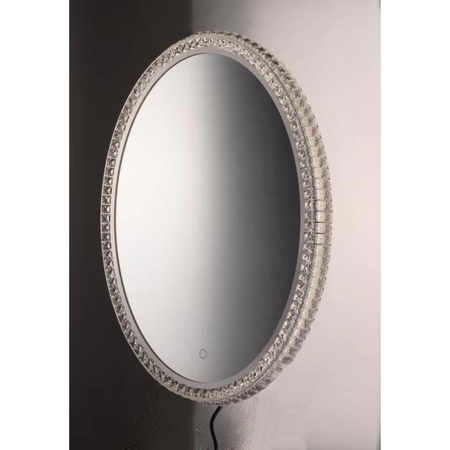 Et2 Crystal Mirror 1-Light 23.75" Wide LED Mirror E42006-20